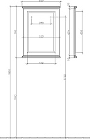 Villeroy & Boch Hommage Зеркало 55,7x3x74h см 85650000