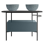 Globo Bob База для консоли OP019BAR 75x24x45h см, цвет: bluette OP021BBL