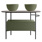 Globo Bob База для консоли OP019BAR 75x24x45h см, цвет: felce OP021BFE