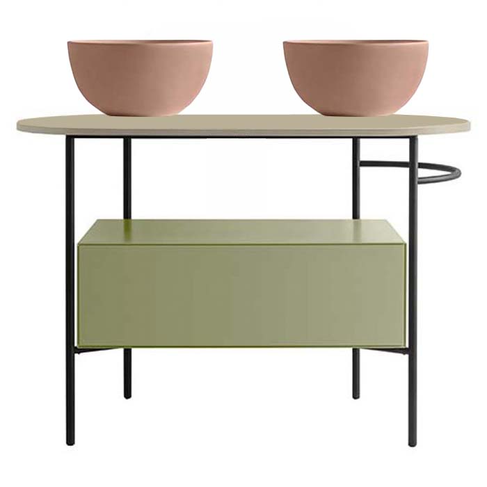 Globo Bob База для консоли OP019BAR 75x24x45h см, цвет: lime OP021BLI