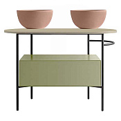 Globo Bob База для консоли OP019BAR 75x24x45h см, цвет: lime OP021BLI