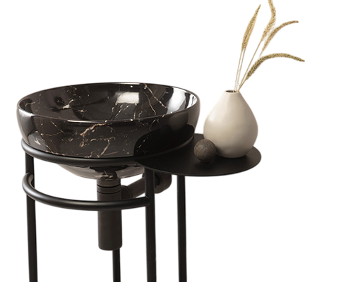 Globo Ring Полка 20x25 см для консоли OP003RAR, цвет: черный матовый OP004RAR