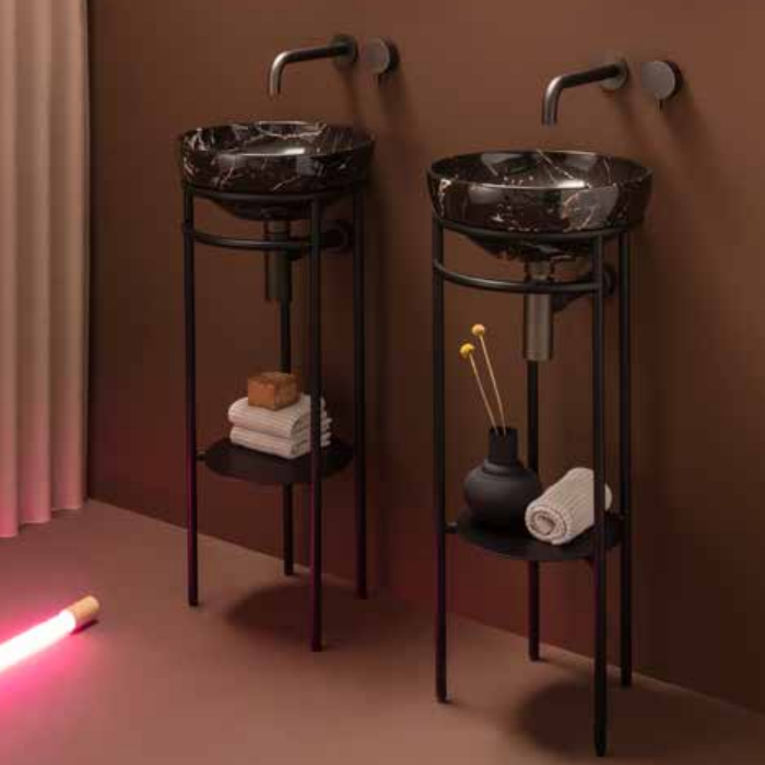 Globo Ring Полка 20x25 см для консоли OP003RAR, цвет: черный матовый OP004RAR