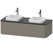 Duravit Happy D.2 Plus Столешница 16x130xh55 cм, для тумбы, цвет graphite supermatt HP032KB8080