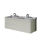 Kerasan Waldorf Тумба под раковину на 150 см, подвесная 144x51x50h см, с 4мя ящ., цвет: Bianco matt 925430