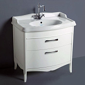 Simas Arcade Тумба под раковину AR864, напольная 83х54х80,5h см, 2 ящика, цвет: белый глянцевый ARM2bi/cr