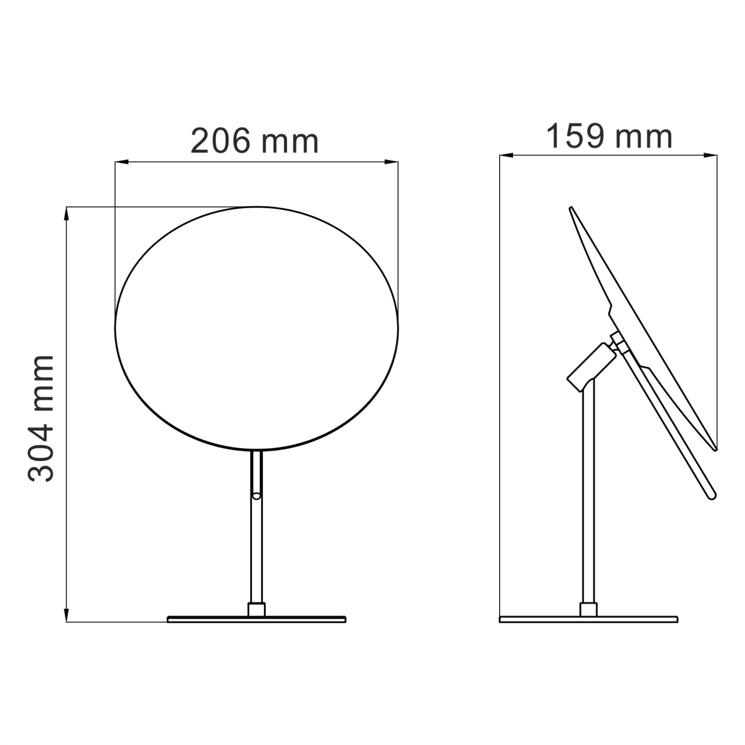 Wasserkraft Зеркало косметическое с 3-х кратным увеличением K-1002