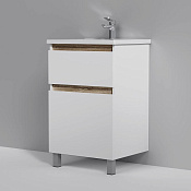 Am.Pm X-Joy Тумба под раковину 52,5х44,5х83h см, напольная, 2 ящика, цвет: белый глянцевый M85AFSX0552WG