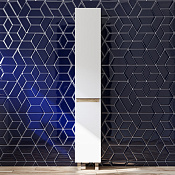 Am.Pm X-Joy Шкаф-пенал 30х32х190h см, напольный, с 2мя дверцами, правый, цвет: белый глянцевый M85ACSR0306WG