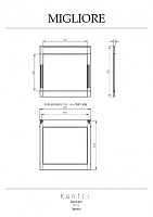 Migliore Kantri Зеркало 112x4x110h, цвет: декапе саббиа 26693