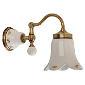 Migliore Provance Светильник настенный, плафон керамика с декором, цвет: бронза 17641