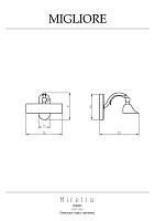 Migliore Mirella Светильник-карниз настенный 20 см, цвет: бронза 17191