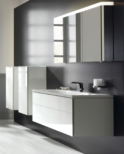 Keuco Royal Reflex Шкаф, стекло белое R 34020 210002