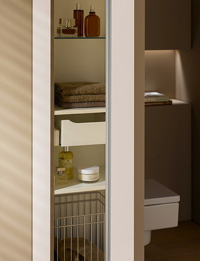 Keuco Royal Reflex Шкаф-пенал R 35x33,5x167h см, цвет: коричневый 34031 140002