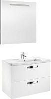 Roca Gap Тумба под раковину, подвесная 80х41,2х60h см, с 2мя выдвижными ящиками, цвет: белый глянец ZRU9302877