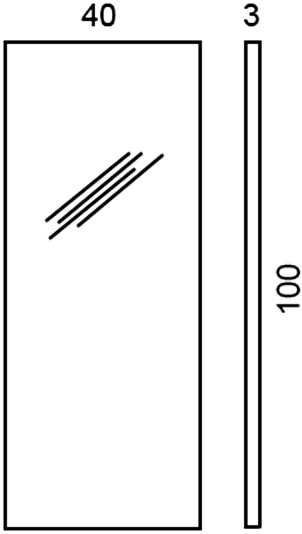 Зеркало Colombo Design Gallery  100x40 в раме B2040.CR