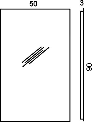 Зеркало Colombo Design Gallery  90x50 B2011