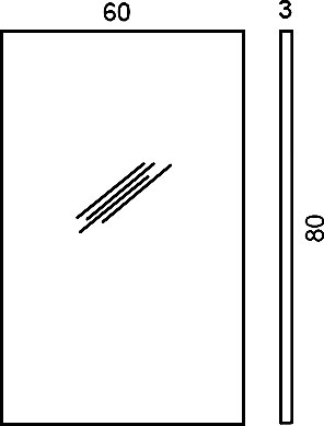 Зеркало Colombo Design Gallery  80x60 в раме B2044.CR