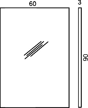 Зеркало Colombo Design Gallery  90x60 в раме B2041.CR