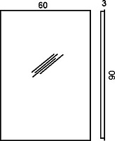 Зеркало Colombo Design Gallery  90x60 B2008