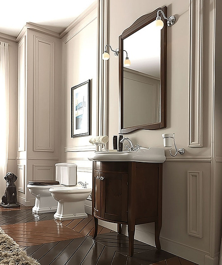 Kerasan Retro Зеркало 63x116h см, в деревянной раме, цвет: Colore Noce 731340