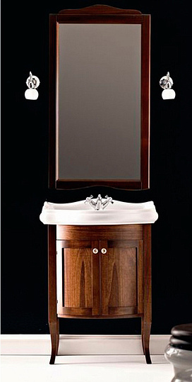 Kerasan Retro Зеркало 63x116h см, в деревянной раме, цвет: Colore Noce 731340