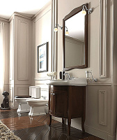 Kerasan Retro Зеркало 63x116h см, в деревянной раме, цвет: Colore Noce 731340