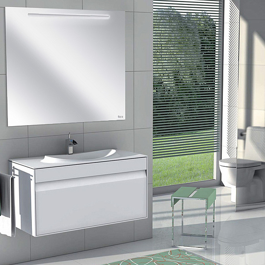 Roca Gap Зеркало 100х85 см, с подсветкой, система антизапотевания, сенсорный выключатель ZRU9302809