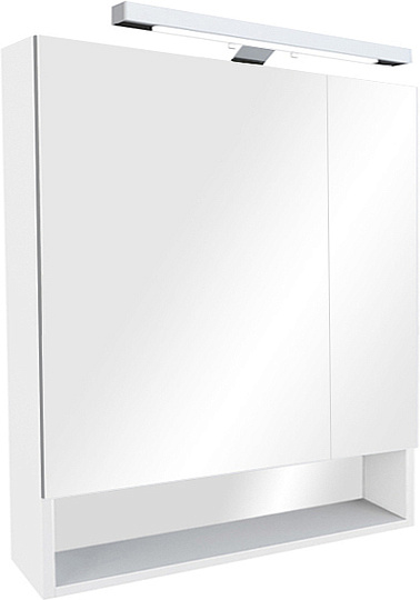 Roca Gap Зеркальный шкаф 80х85 см, с подсветкой, без выключателя, цвет: белый глянцевый ZRU9302887