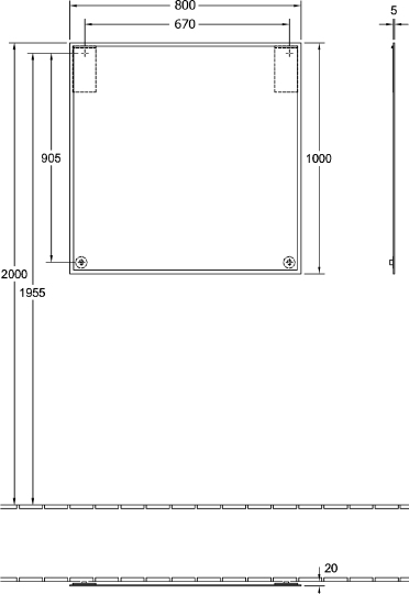 Villeroy & Boch Finion Зеркало 80x2x100h см F6208000