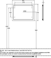 Villeroy & Boch Finion Зеркало, светодиодная подсветка 80x4,5x75h см F6008000
