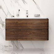 Am.Pm Sensation Тумба под раковину 100х48,5х51,5h см, подвесная, 2 ящика, цвет: орех M30FHX1002NF