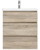 Am.Pm Gem S Тумба под раковину 75х42,5х81h см, напольная, 3 ящика, цвет: светлый дуб M91FSX0752OF