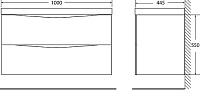 BelBagno Marino Тумба с раковиной MARINO-1000-2C-SO-BO-P