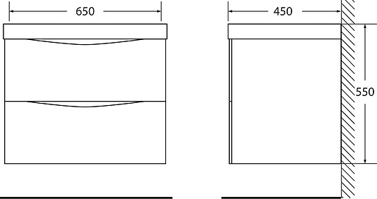 BelBagno Marino Тумба с раковиной MARINO-650-2C-SO-RW-P