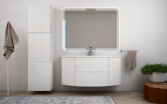 Cezares Eden Тумба под раковину подвесная 121x51x55h см, цвет: frassino bianco 54418