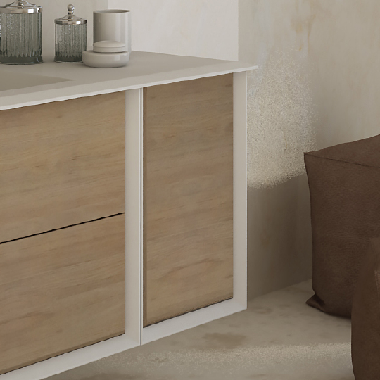 Cezares Bellagio Шкаф подвесной 35x46x48h см, цвет: rovere tabacco, bianco opaco 54864