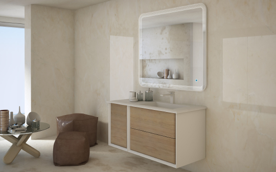 Cezares Bellagio Шкаф подвесной 35x46x48h см, цвет: rovere tabacco, bianco opaco 54864