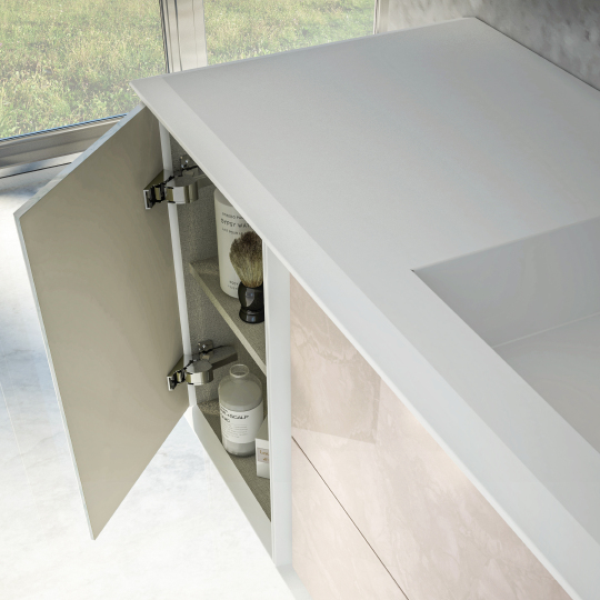 Cezares Bellagio Шкаф подвесной 35x46x48h см, цвет: rovere tabacco, bianco opaco 54864