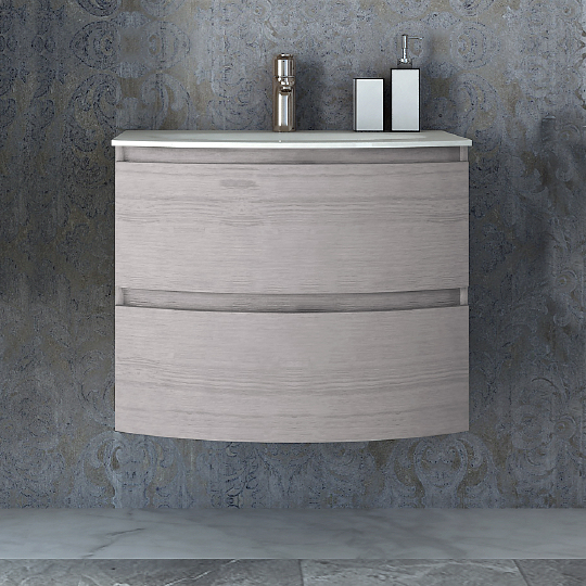 Cezares Vague Тумба под раковину подвесная 69x52x55h см, цвет: rovere sbiancato 54847