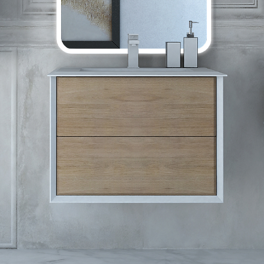 Cezares Bellagio Тумба под раковину подвесная 70x46x48h см, цвет: rovere tabacco 54716