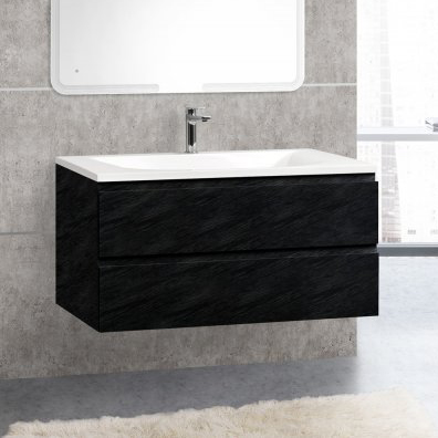 Cezares Molveno Тумба под раковину подвесная 100x50x50h см, цвет: nero MOLVENO-100-2C-SO-NR