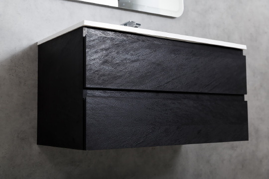 Cezares Molveno Тумба под раковину подвесная 100x50x50h см, цвет: nero MOLVENO-100-2C-SO-NR