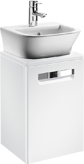 Roca Gap Тумба под раковину, подвесная 45х39х53h см, 1 створка, цвет: белый глянцевый ZRU9302880