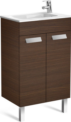 Roca Debba Тумба под раковину, напольная 50х36х86,5h см, 2 створки, ножки, цвет: венге ZRU9302709