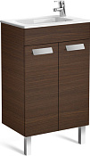 Roca Debba Тумба под раковину, напольная 50х36х86,5h см, 2 створки, ножки, цвет: венге ZRU9302709