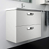 Roca Gap Тумба под раковину, подвесная 60х41,2х60h см, с 2мя выдвижными ящиками, цвет: белый глянец ZRU9302879