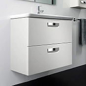 Roca Gap Тумба под раковину, подвесная 60х41,2х60h см, с 2мя выдвижными ящиками, цвет: белый глянец ZRU9302879