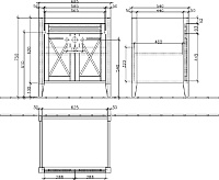 Villeroy & Boch Hommage Тумба 68,5x54x75h см, цвет: белый 89952001