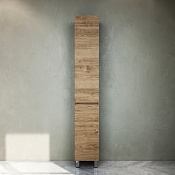 Am.Pm Gem S Шкаф-пенал 30х32х190h см, напольный, с 2мя дверцами, правый, цвет: светлый дуб M91CSR0306OF